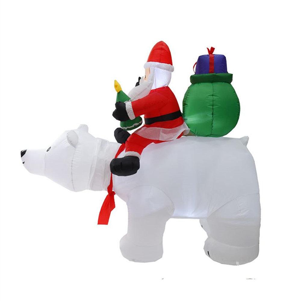 Inflatable Night Light Merry Christmas Outdoor Santa Claus