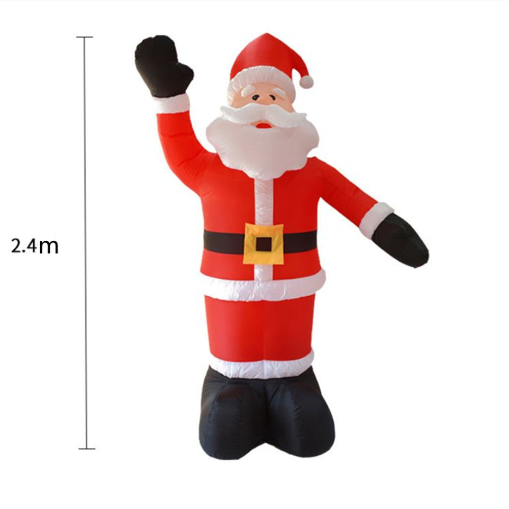 Inflatable Night Light Merry Christmas Outdoor Santa Claus