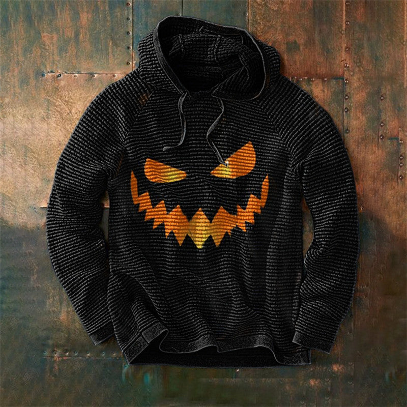 Halloween Pumpkin Printed Hoodie