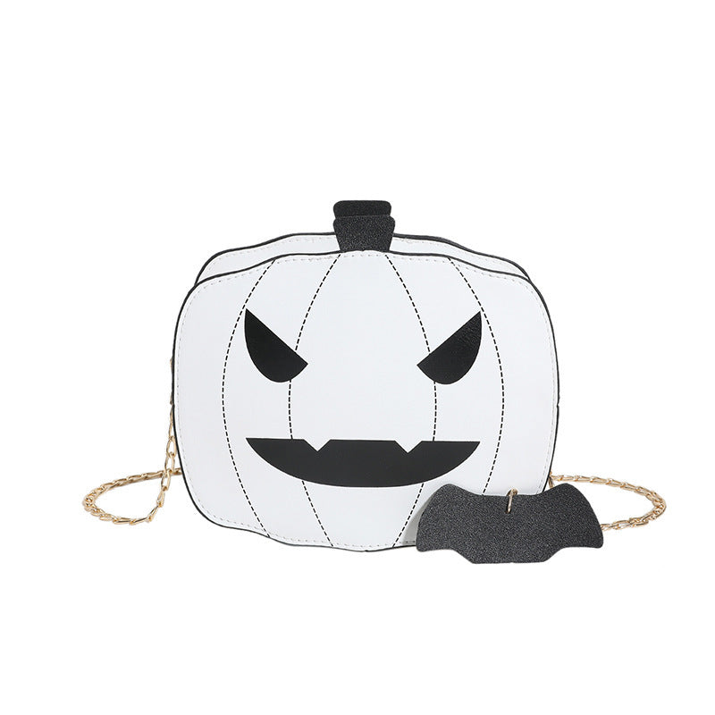 Halloween Cartoon Pumpkin Shoulder Bag For Girls Chain Crossbody