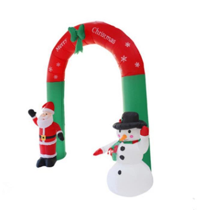 Giant Arch Santa Claus Snowman Inflatable Garden Yard Archway Christmas