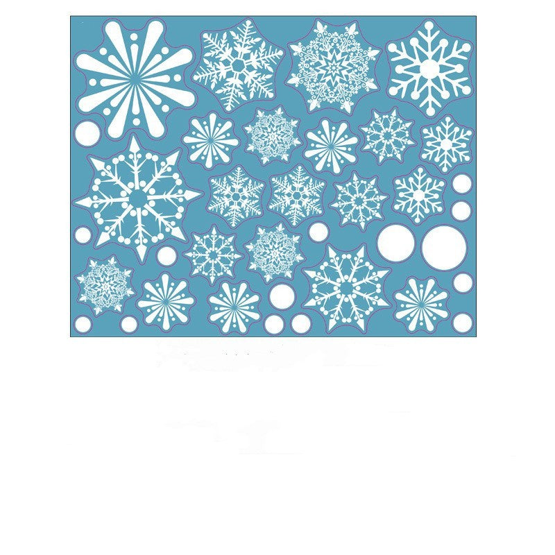 Static Glass Christmas and New Year Stickers