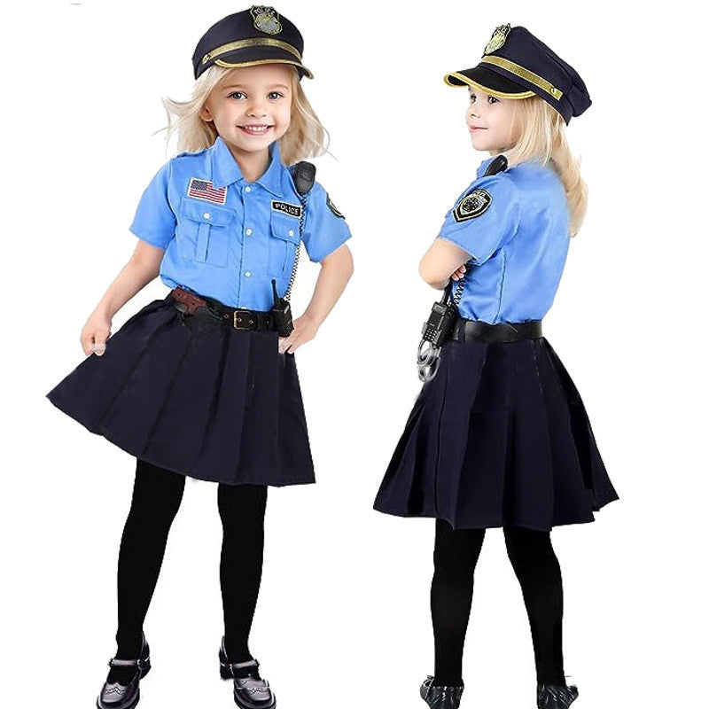 Halloween Costume Children Police Uniform