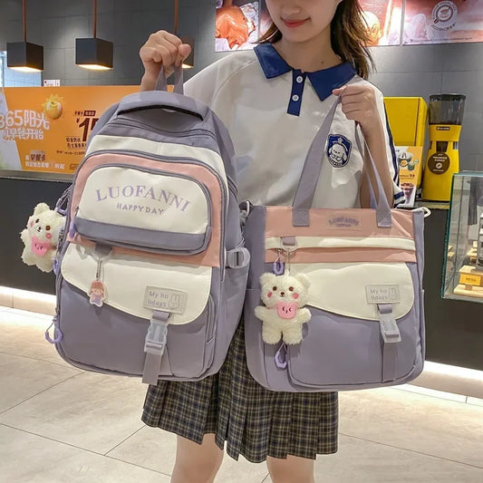 Cute School Backpacks Waterproof Large Capacity