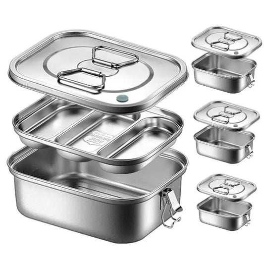 2 Layer Stainless Steel Lunch Box