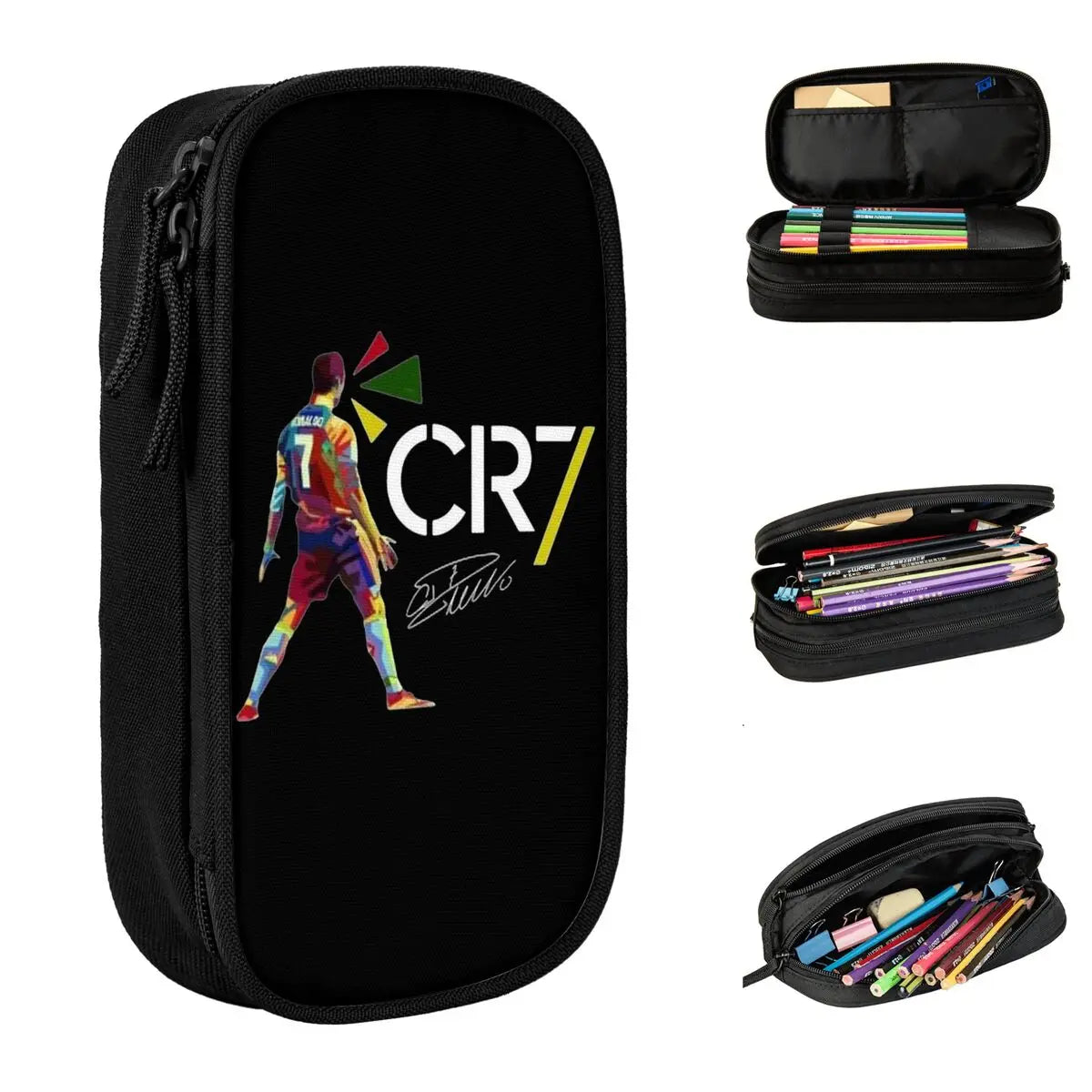 Cristiano Ronaldo Signature Soccer Cr7 Pencil Case