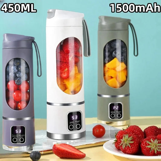 2024 MINI Crushed Ice Electric Juicer Powerful Motor 450ML