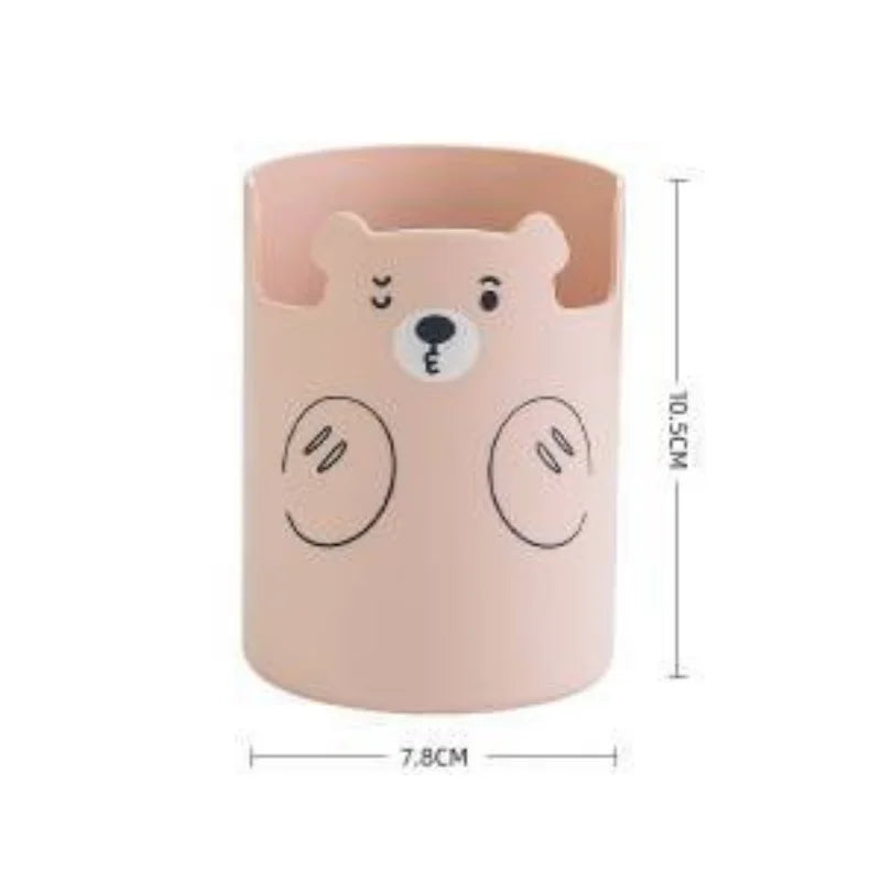 Cartoon Bear Stationery Pen Holder Multifunctional