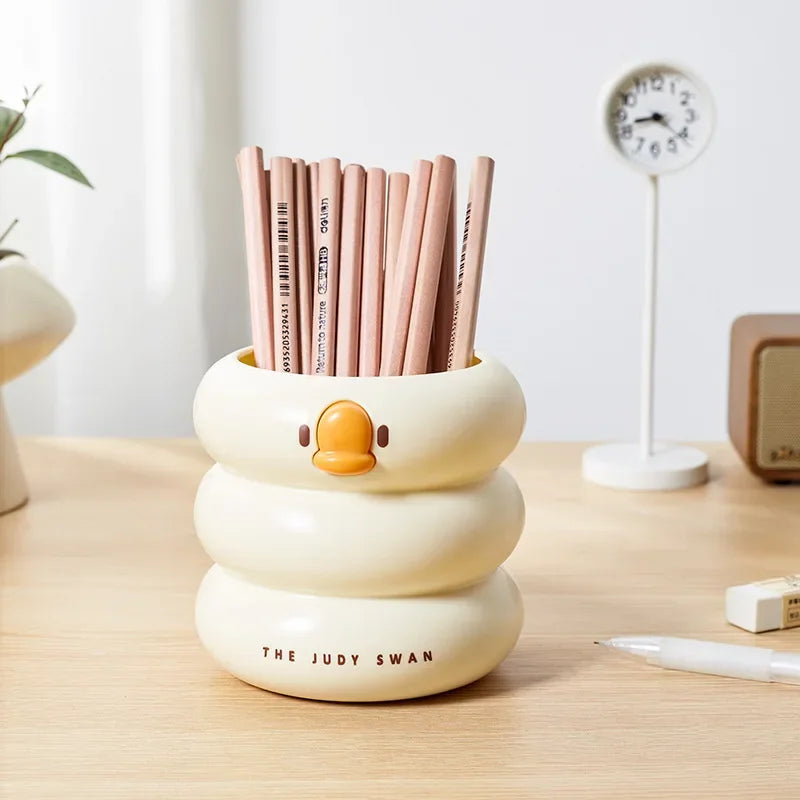 Cartoon Round Pencil Holder Office/Study/Work Desk