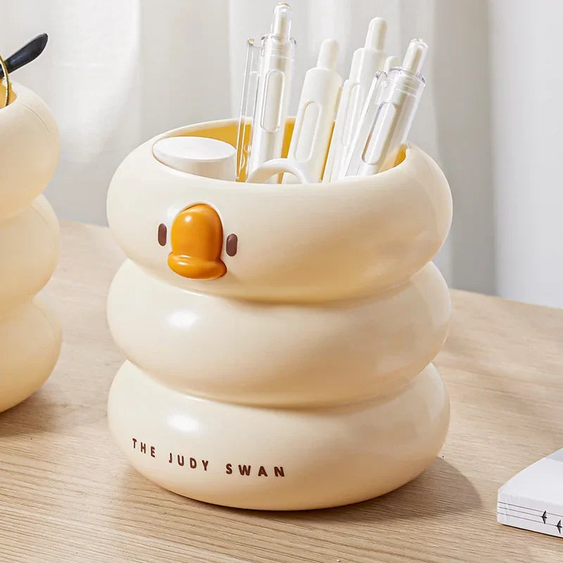 Cartoon Round Pencil Holder Office/Study/Work Desk