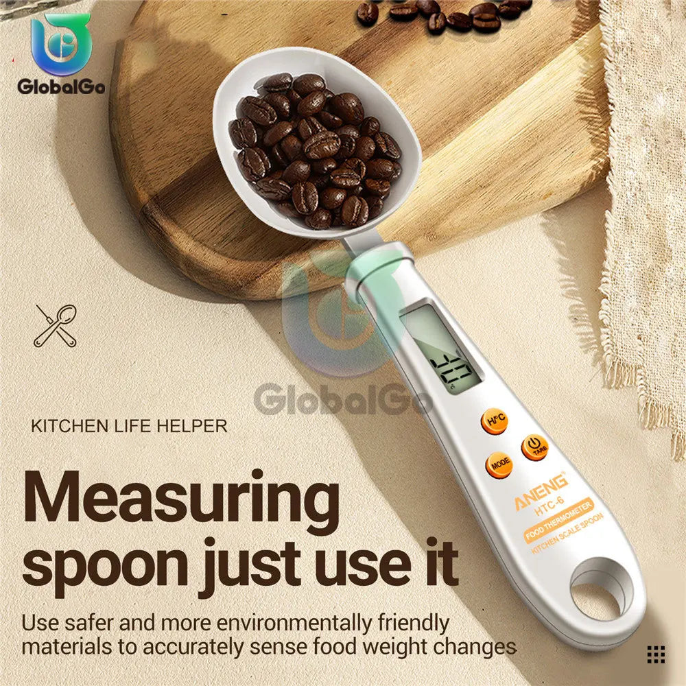 Electronic Weighing and Temperature Measuring Spoon