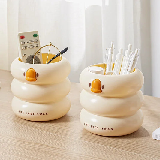 Cartoon Round Pencil Holder Office/Study/Work Desk