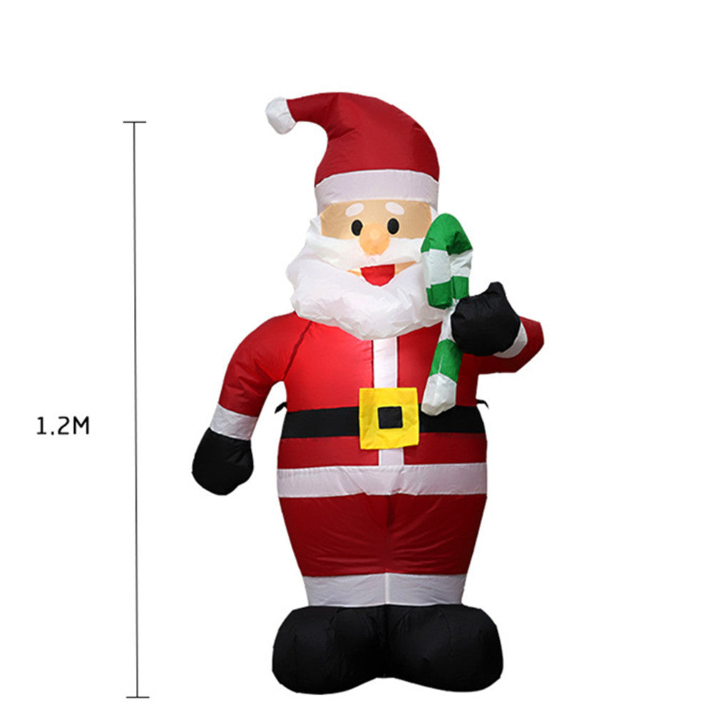 Inflatable Night Light Merry Christmas Outdoor Santa Claus