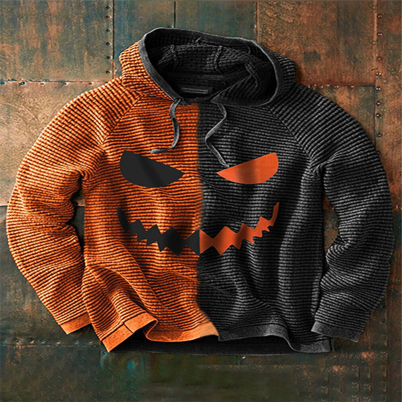 Halloween Pumpkin Printed Hoodie