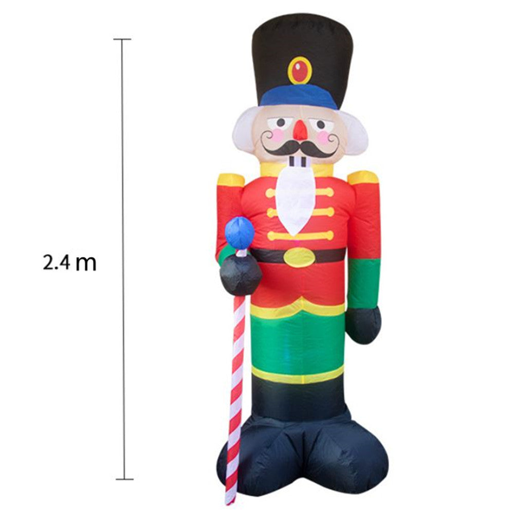 Inflatable Night Light Merry Christmas Outdoor Santa Claus