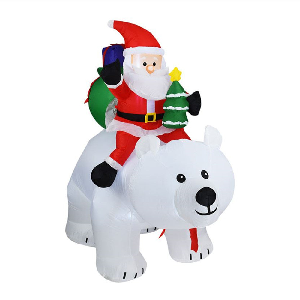 Inflatable Night Light Merry Christmas Outdoor Santa Claus